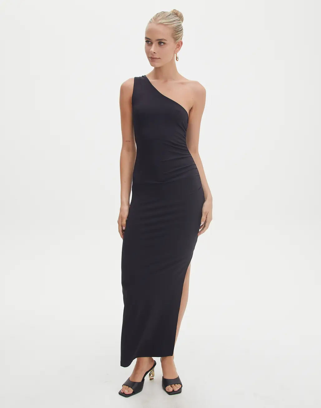 glassons one shoulder dress One Shoulder Bubble Mini Dress